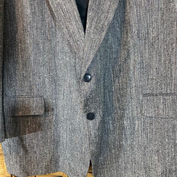 Versini 100% Silk Blazer Jacket Men’s R50 Gray Two Button Made in Dominican - Picture 11 of 11